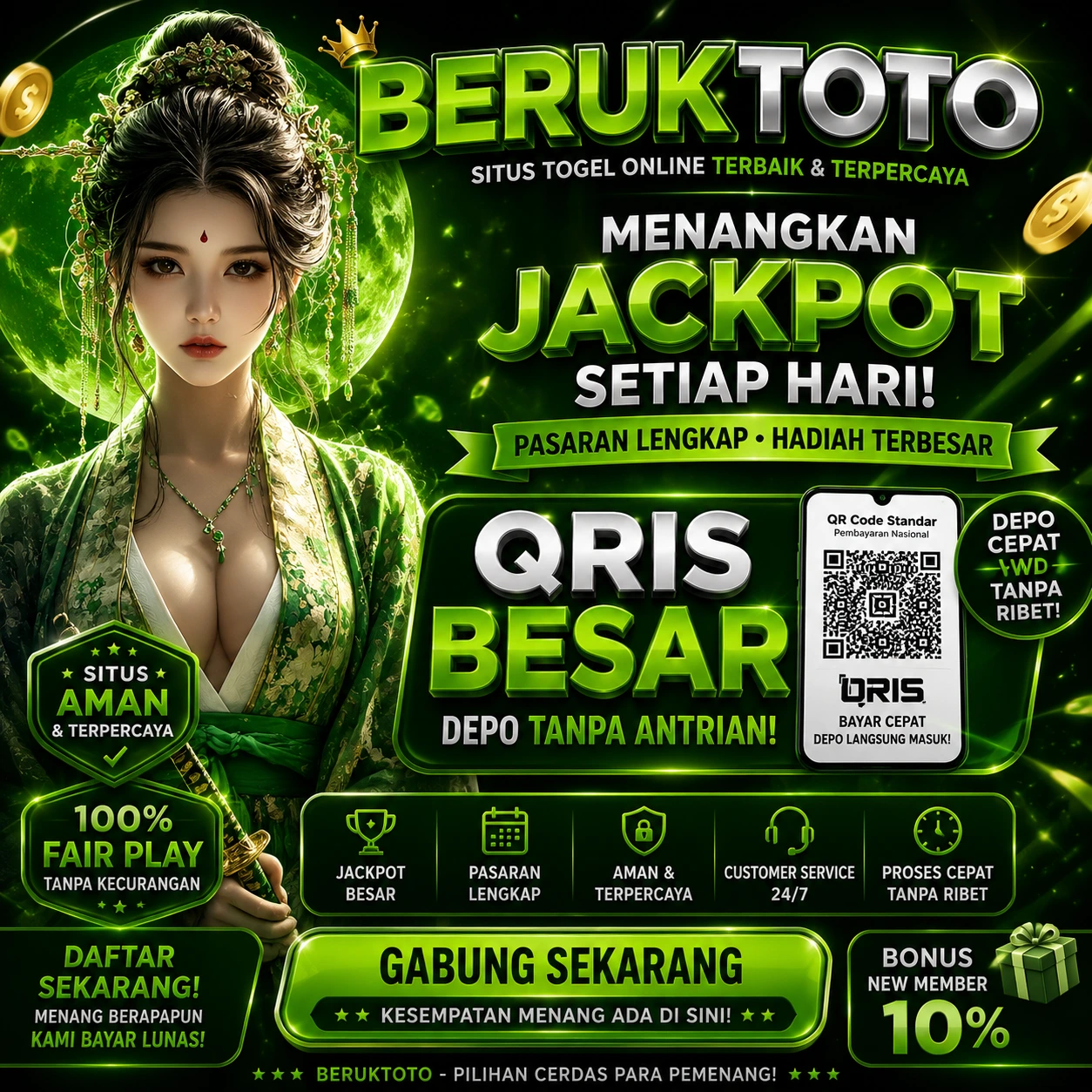 BERUKTOTO adalah platform terpercaya untuk permainan Toto Macau 4D dengan layanan live draw tercepat dan terupdate setiap harinya. Nikmati hasil keluaran angka secara real-time, jadwal pasaran lengkap, dan prediksi akurat yang selalu terbaru untuk membantu Anda meraih kemenangan maksimal.